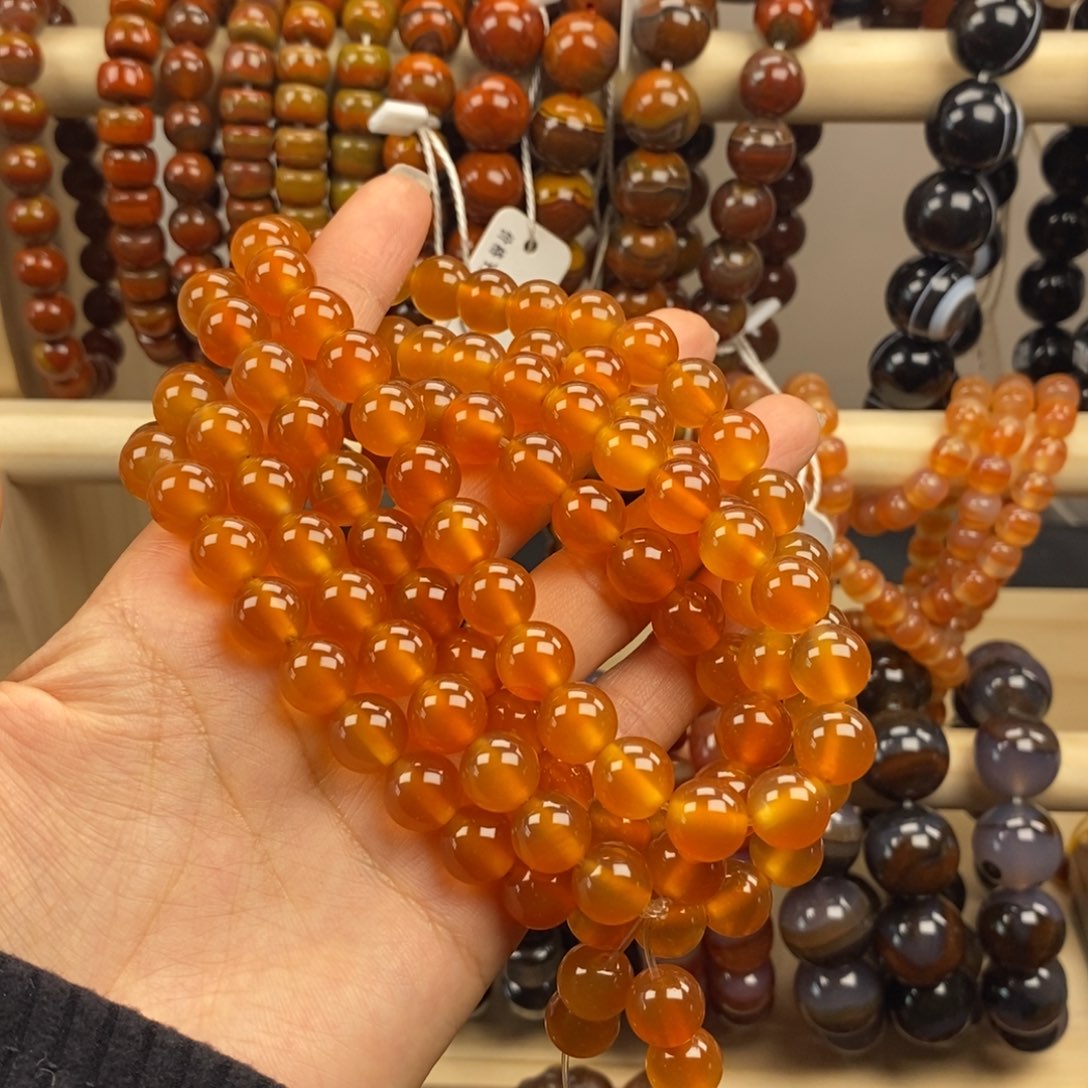 玛瑙/玉髓手链未镶嵌冰*