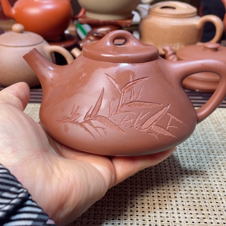 紫砂茶壶石瓢壶手工制作微瑕不换