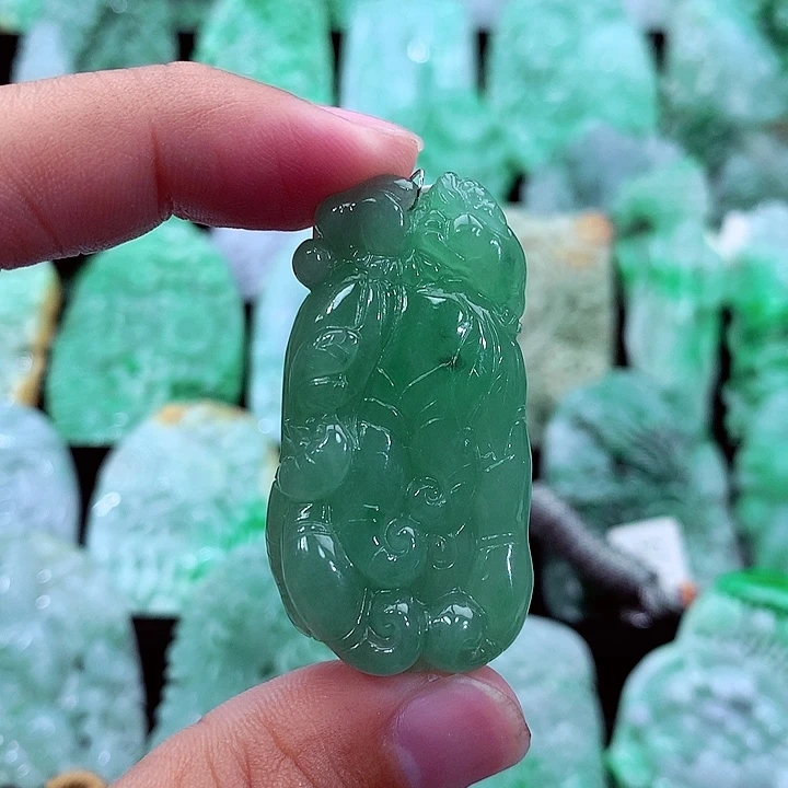 天然A货翡翠佛手