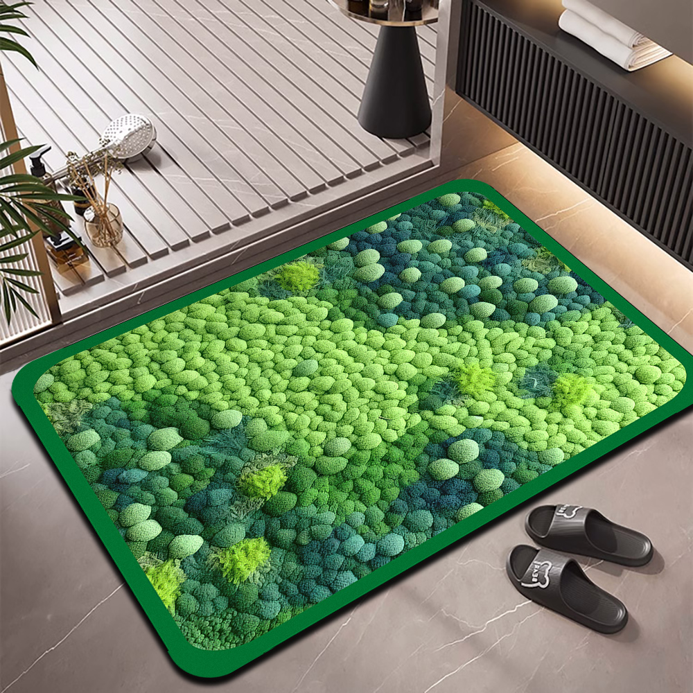 （新疆包邮）硅藻泥3D浴室吸水入户入户家用门垫脚垫门垫防滑垫地垫