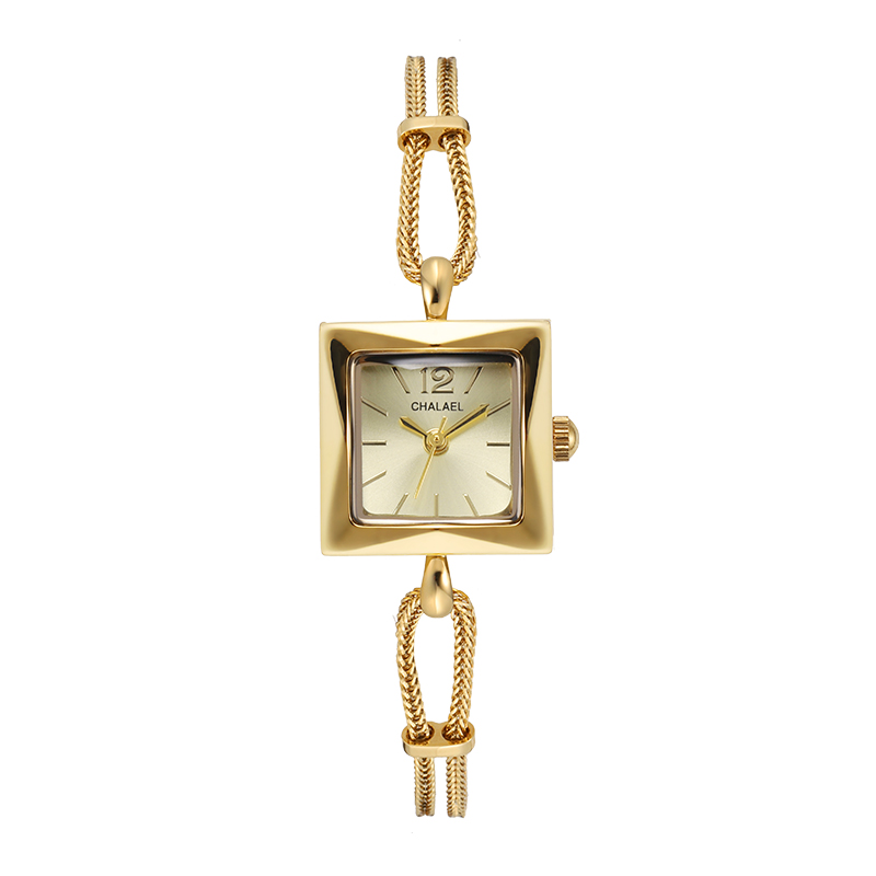 【品牌直发】CHALAEL新款方糖简约气质复古石英腕表-CH022