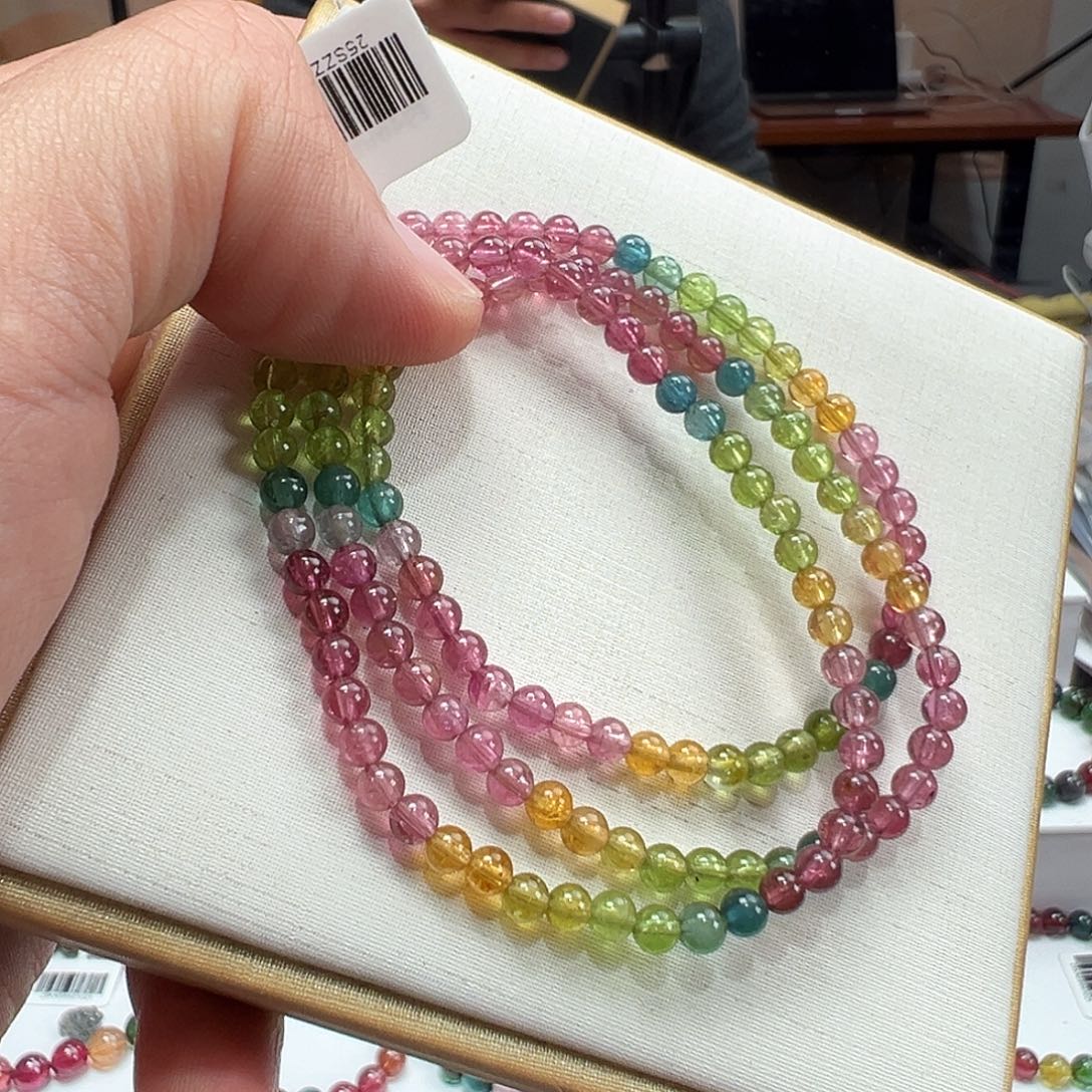 碧玺手串未镶嵌4mmmmmmmmmm