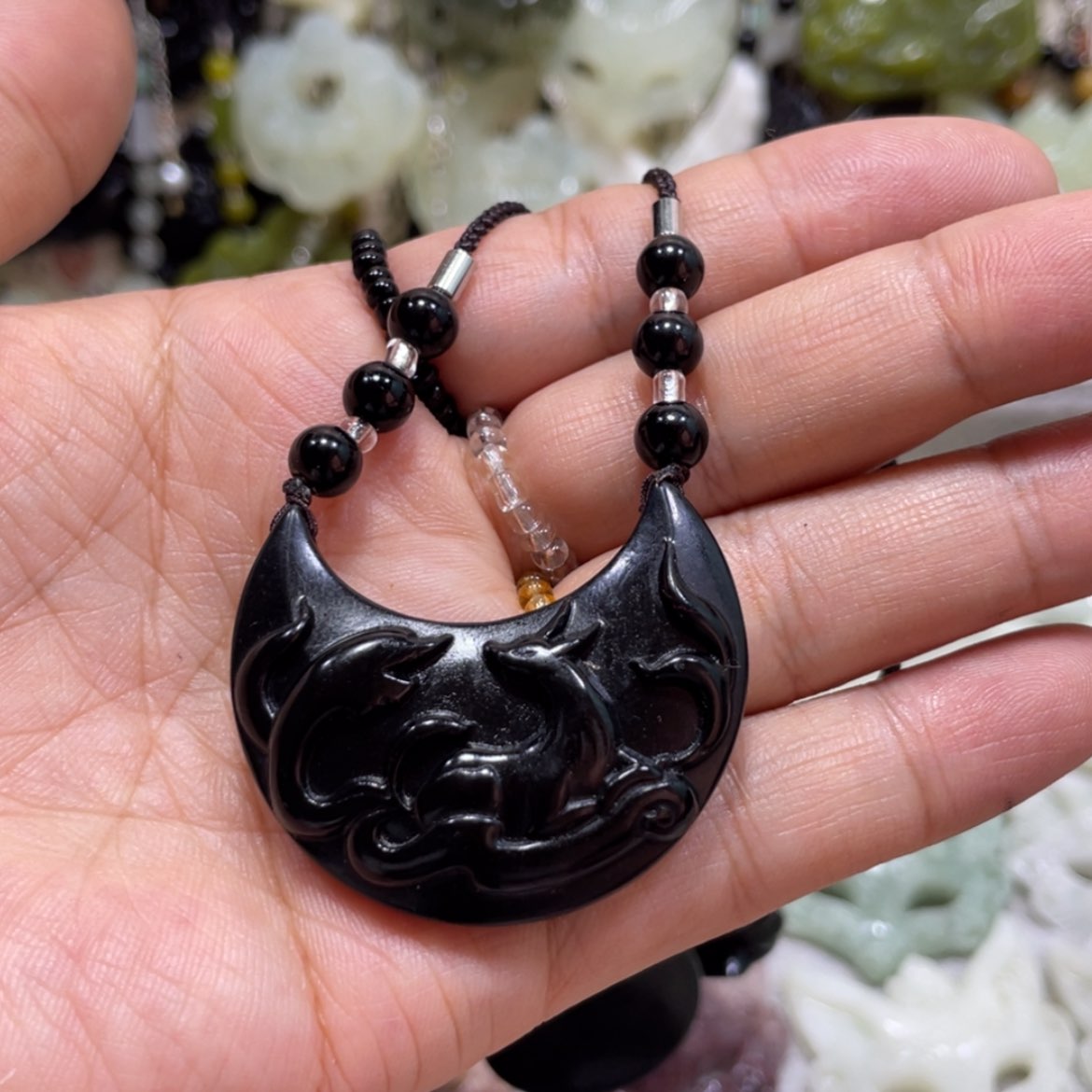 【闪购商品】岫玉颈饰未镶嵌20吊坠