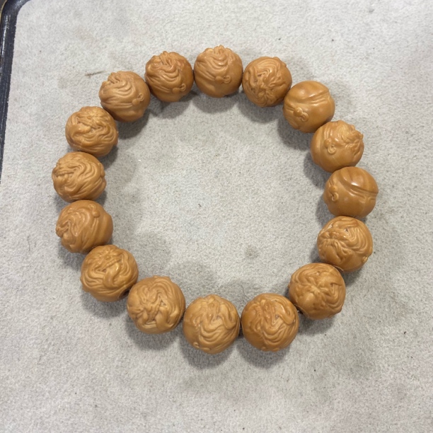 A26 【恶僧】猴头雕刻珠单圈手串