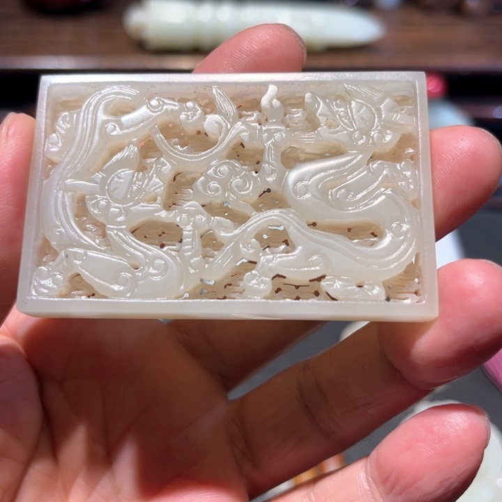 和田玉挂件未镶嵌毛**料