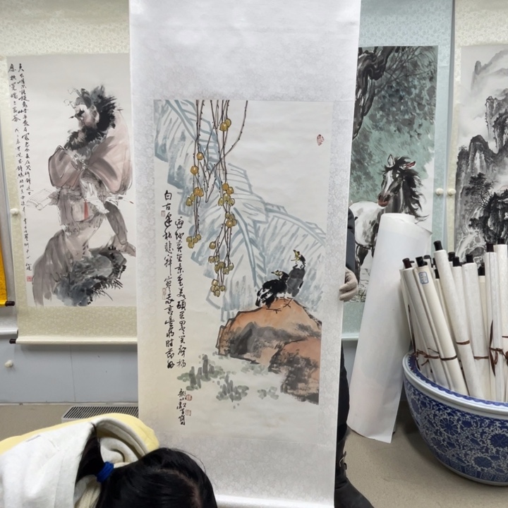 书法陶老师作品花鸟一幅