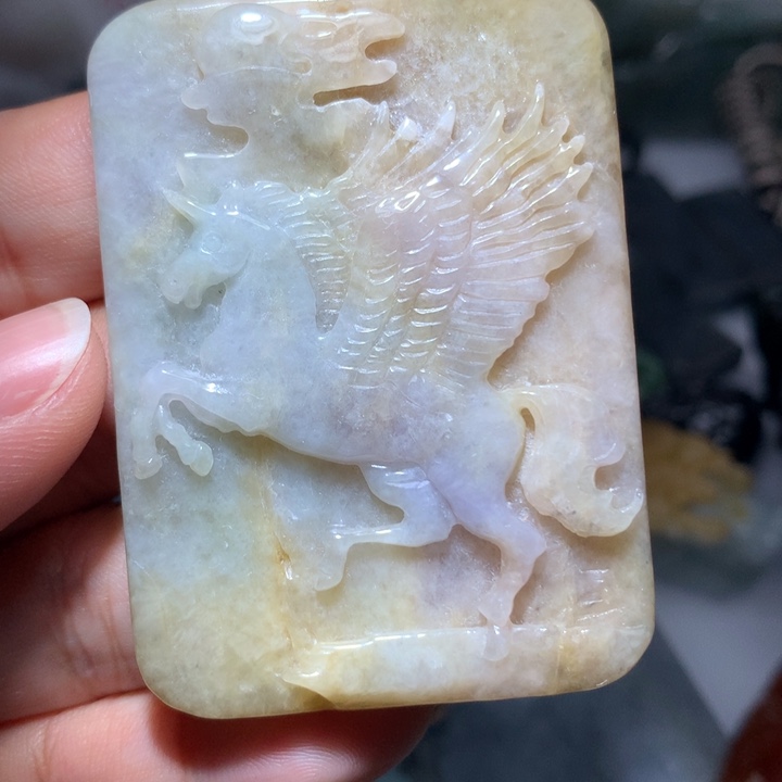 翡翠颈饰未镶嵌保真天然A货翡翠