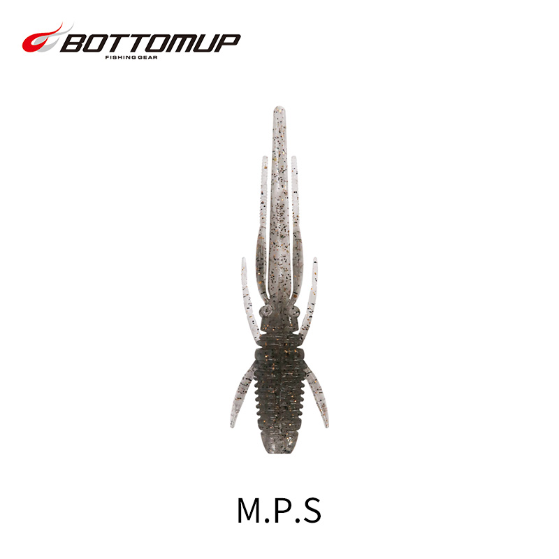 日本BOTTOMUP波特玛 M.P.S 仿真虾 虾型微物路亚饵 黑坑倒钓鲈鱼