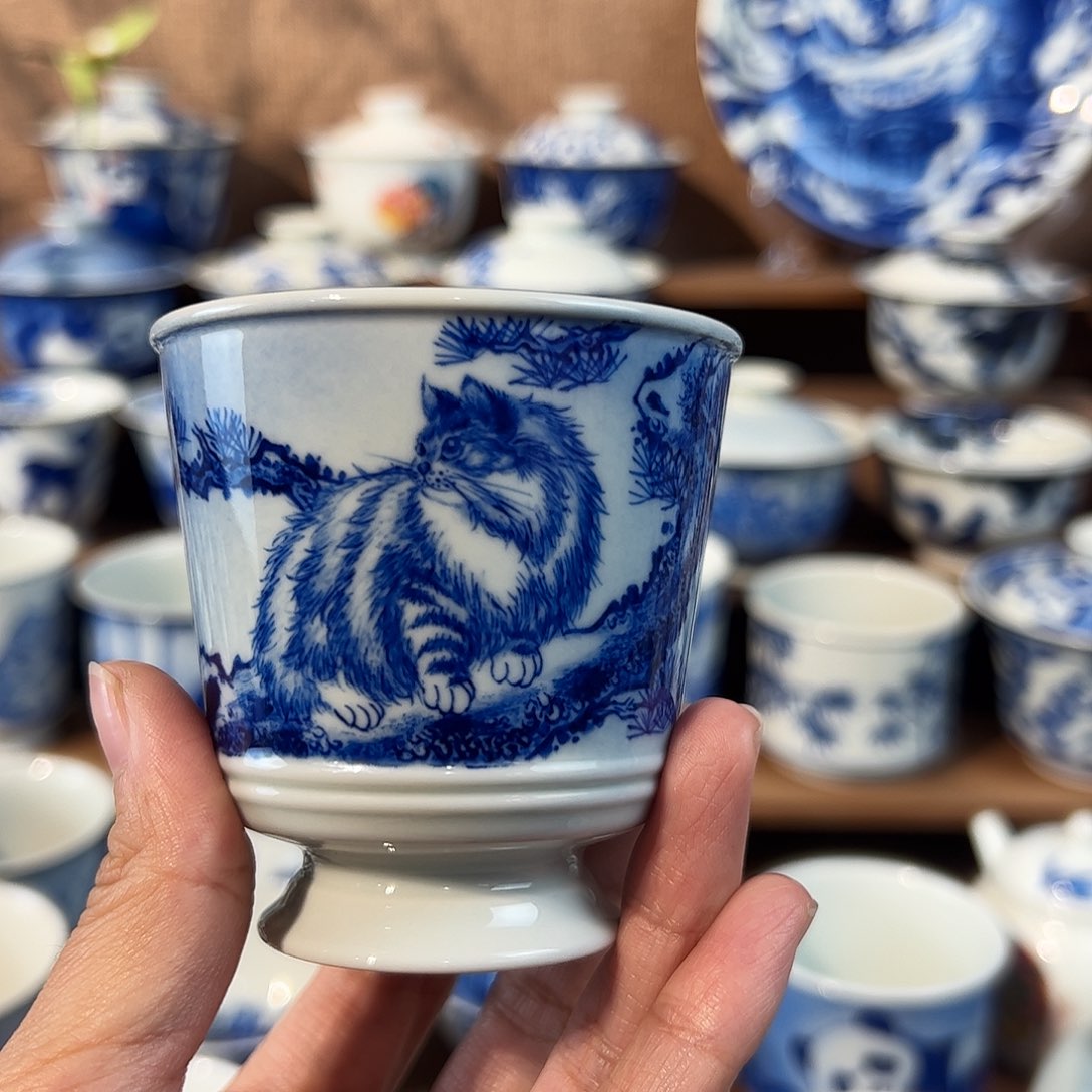 泥藝瓷梦猫咪杯杯