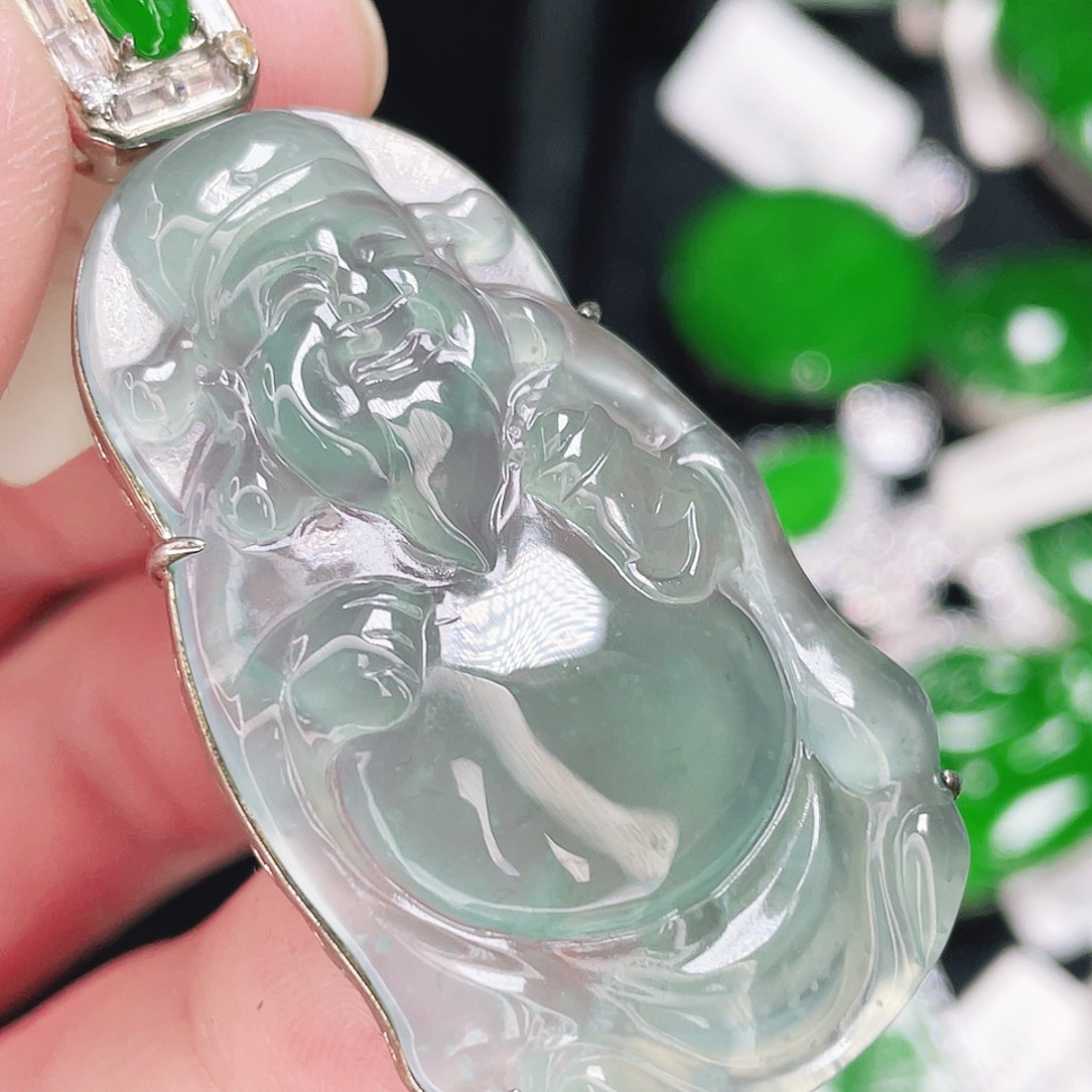 翡翠未镶嵌颈饰235