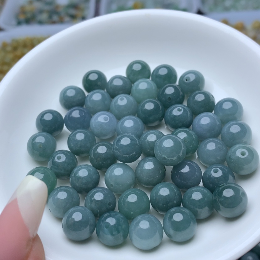 【闪购商品】翡翠手链未镶嵌卡10蓝水10个