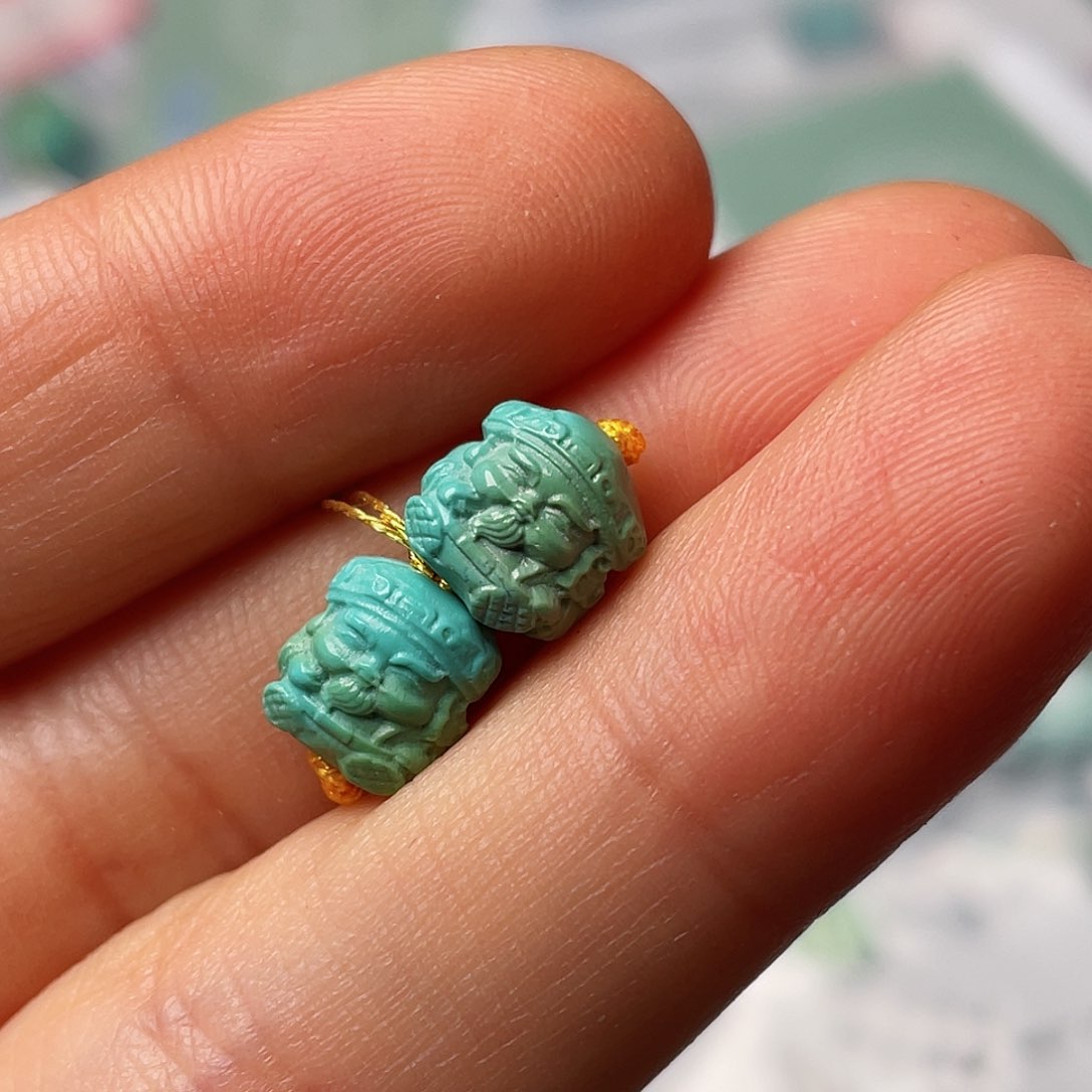 绿松石珠宝半成品未镶嵌福****?