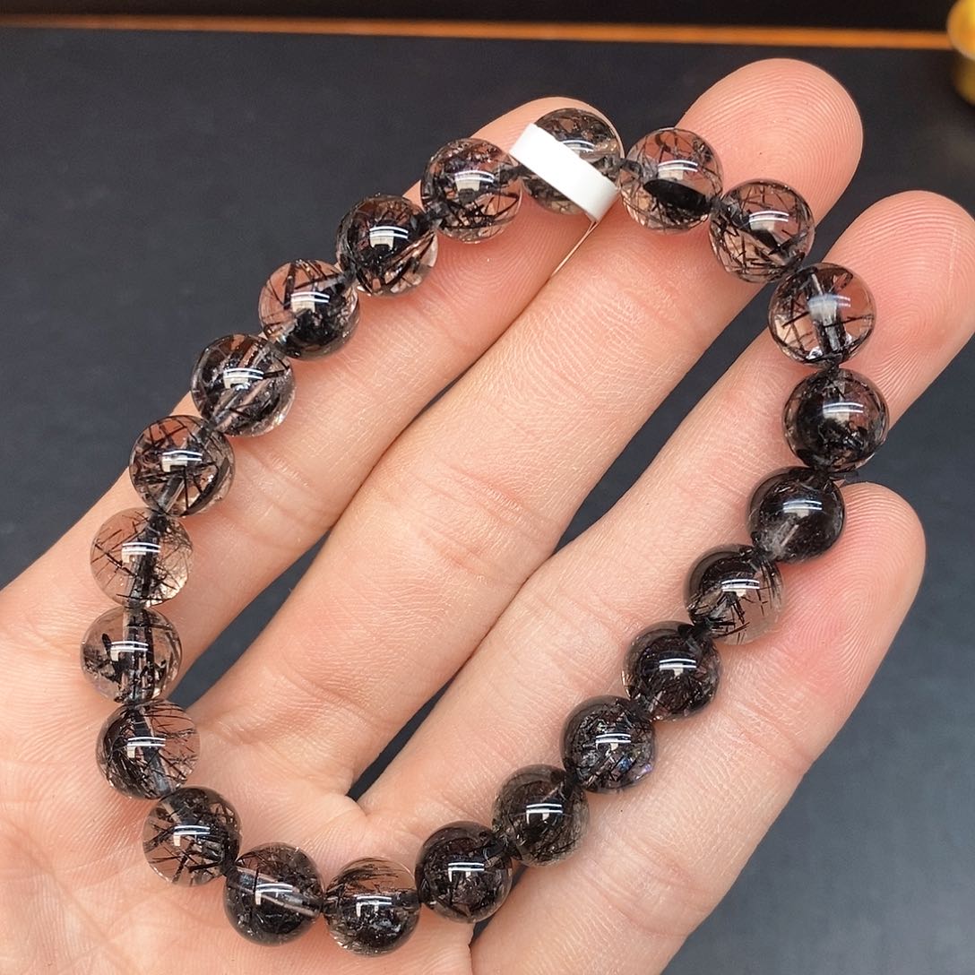 水晶手链未镶嵌30黑发8m