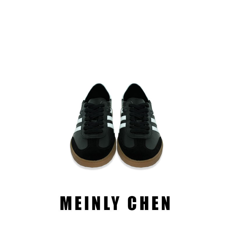【MEINLY  CHEN】【黑白德训】高端设计师款百搭时尚秋季德训鞋2543