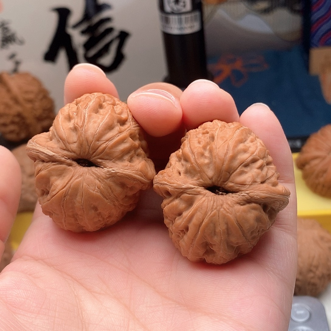 何***！41元宝文玩核桃狮子头