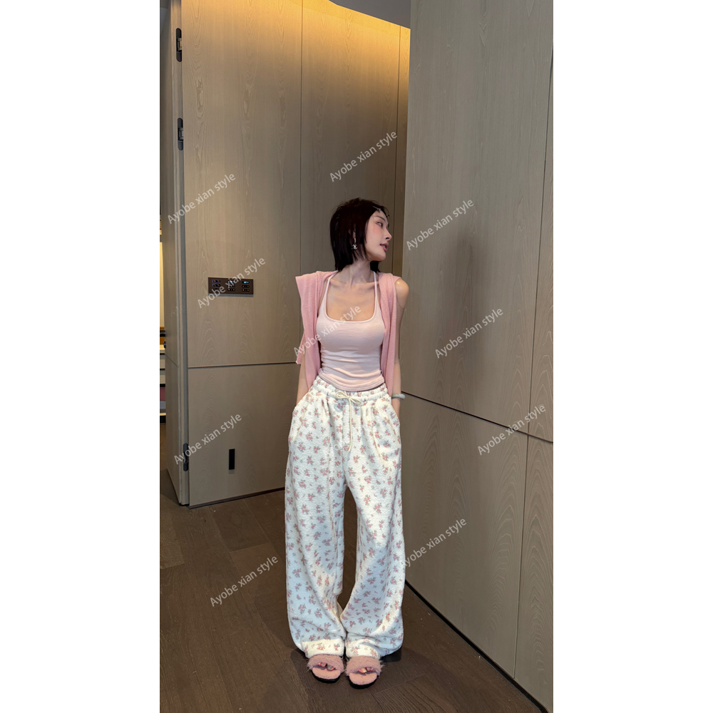 【AYOBE】小贤  辣妹工装磨毛百搭背心休闲舒适冬季保暖（带胸垫）