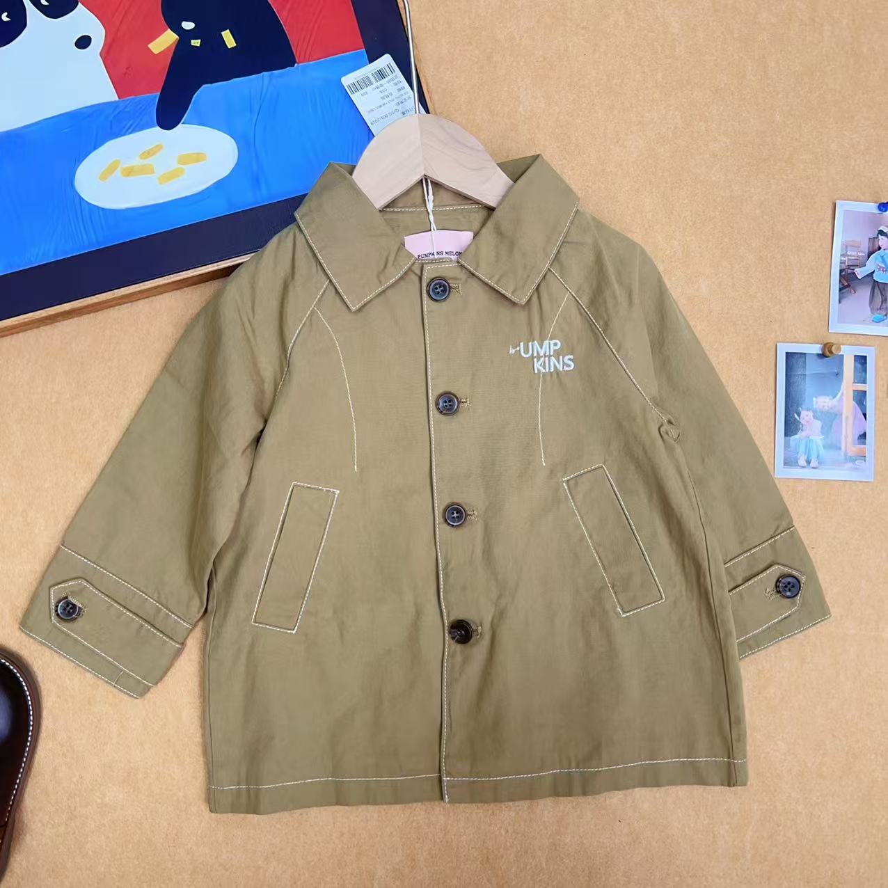 PM055版型超好的小童风衣F268