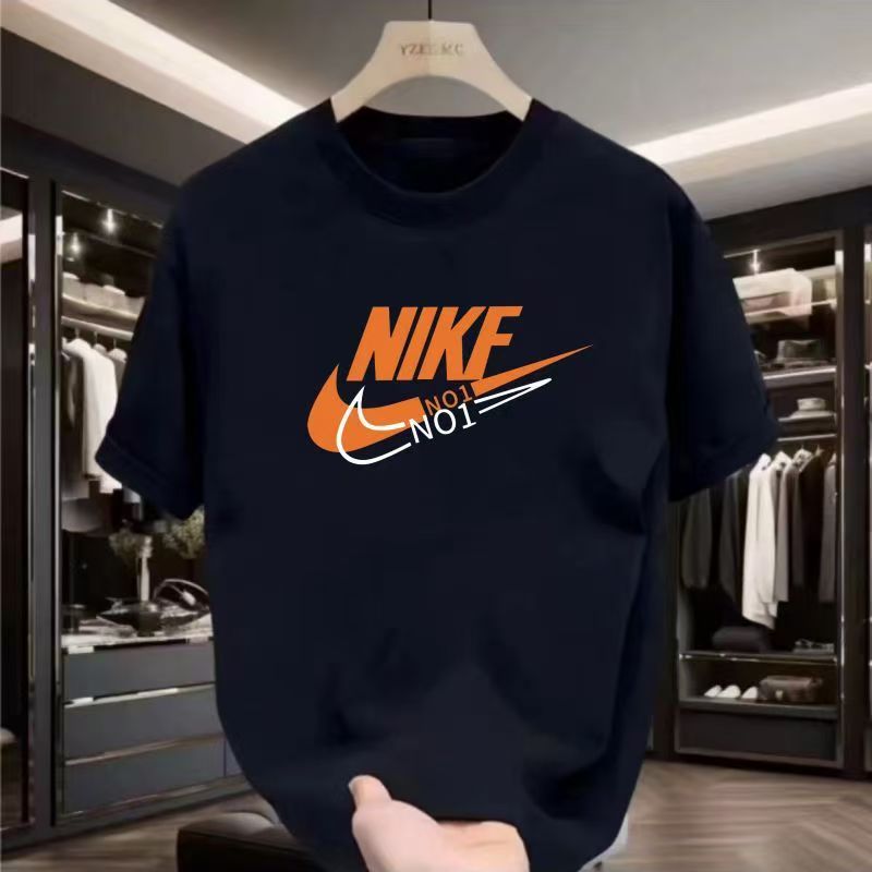 N【一折粉丝福利】夏季潮牌BM男女同款百搭圆领T恤-CVC