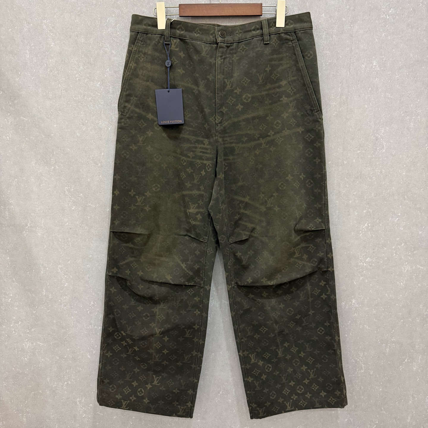 未使用 LouisVuitton/路易威登 ✖️Monogram 满印拉链牛仔裤007364