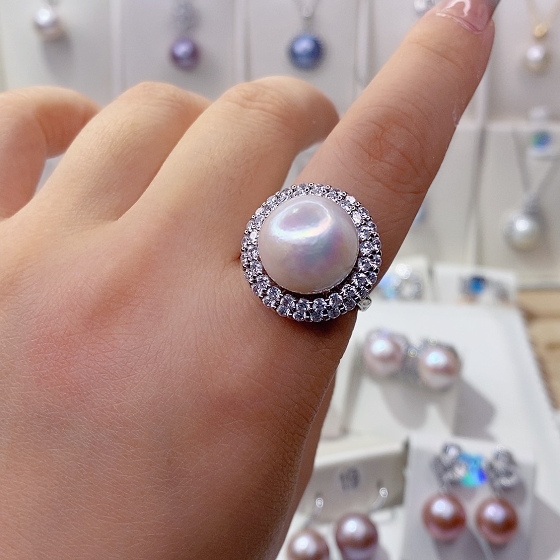 戒指未镶嵌淡水珍珠