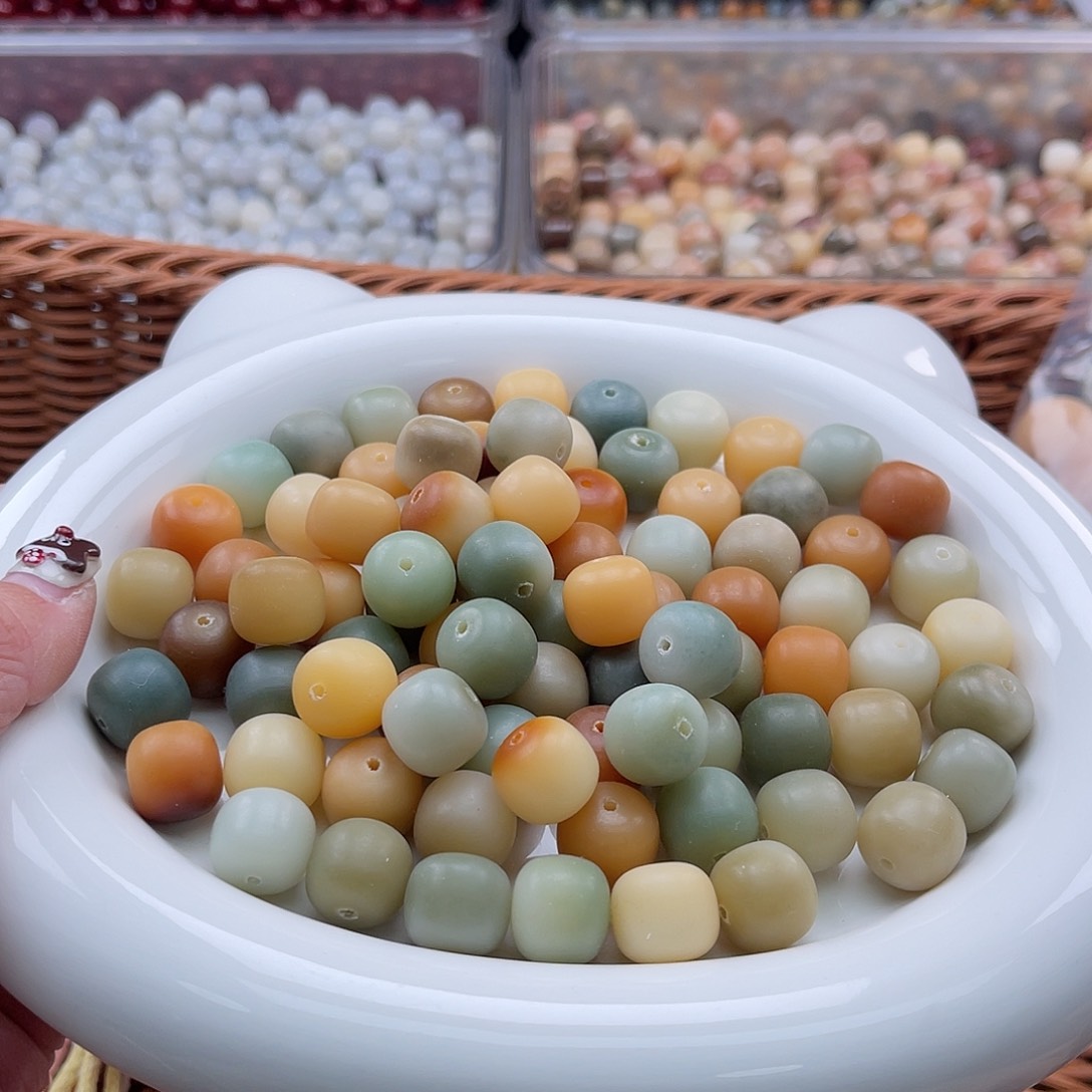 白玉菩提吊坠C/14mm/20+2颗