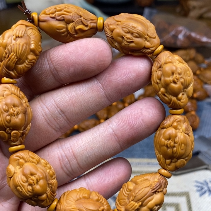 橄榄核手串/手链橄榄核雕工艺手串