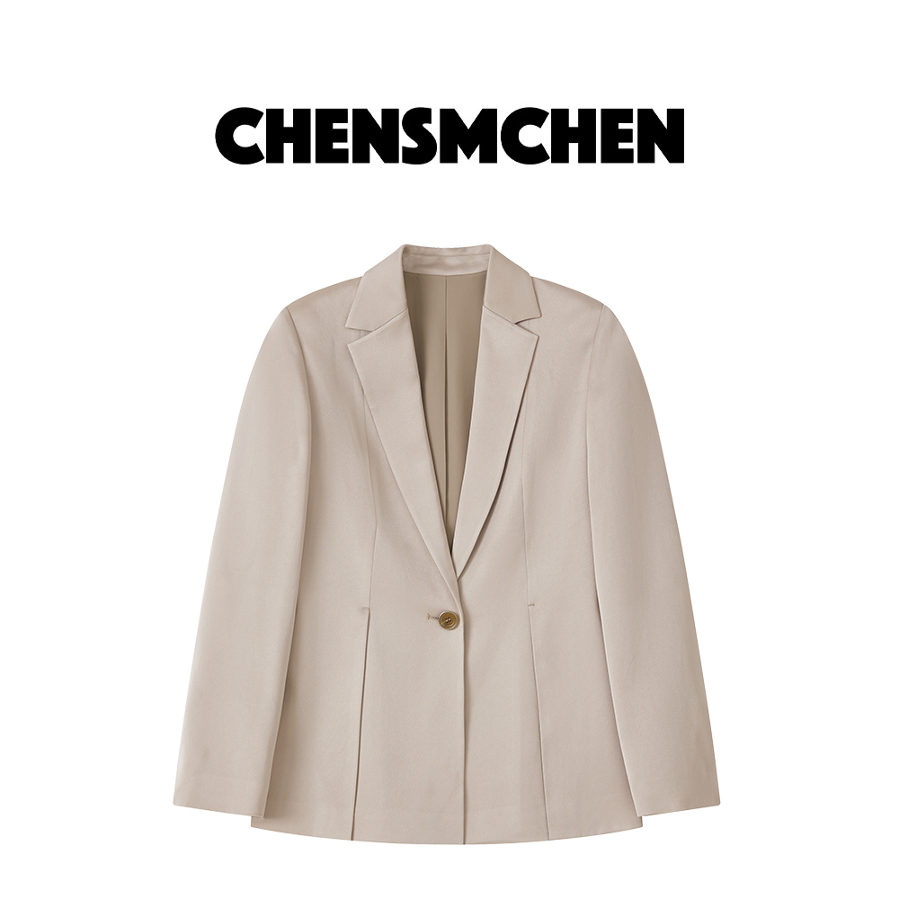 CHENSMCHEN 醋酸设计感百搭西装女欧若风春季通勤外套CSX1010YQ