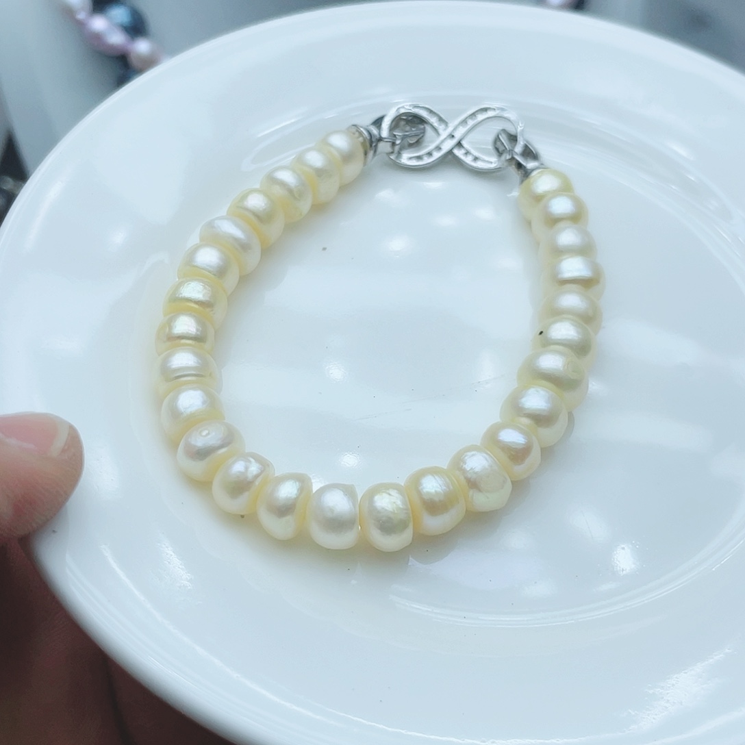 淡水珍珠颈饰钛钢