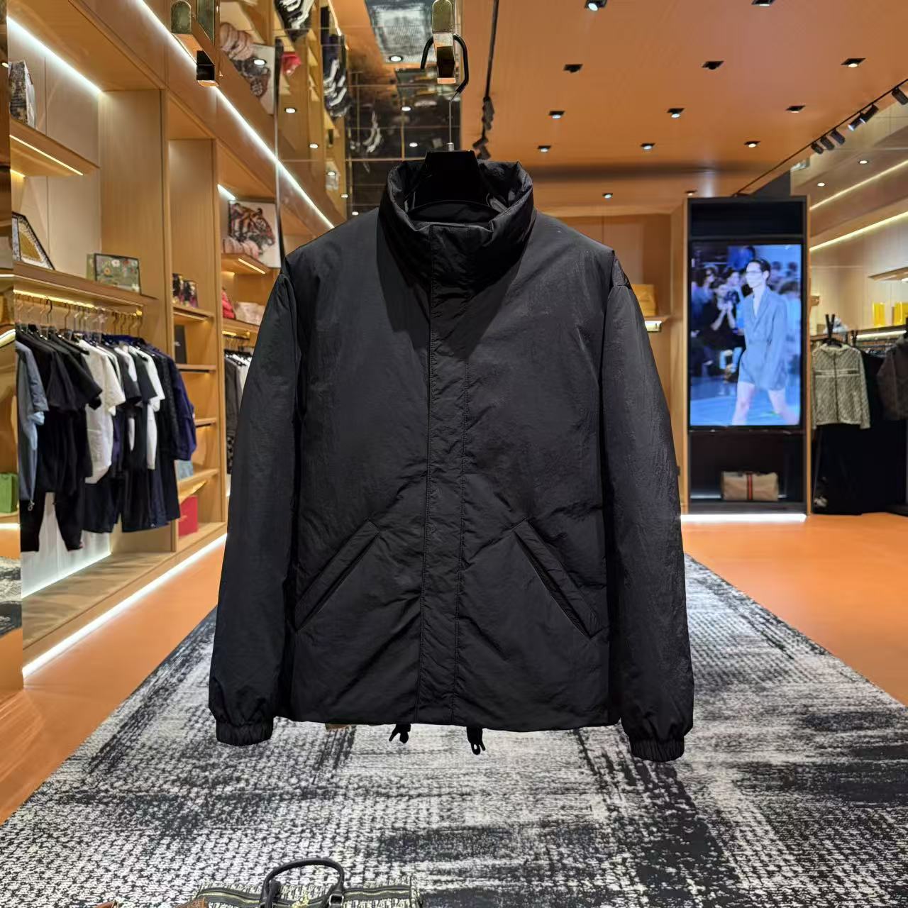 「Y6511」“极简羽绒服” 纯色立领外套男冬季保暖宽松羽绒服