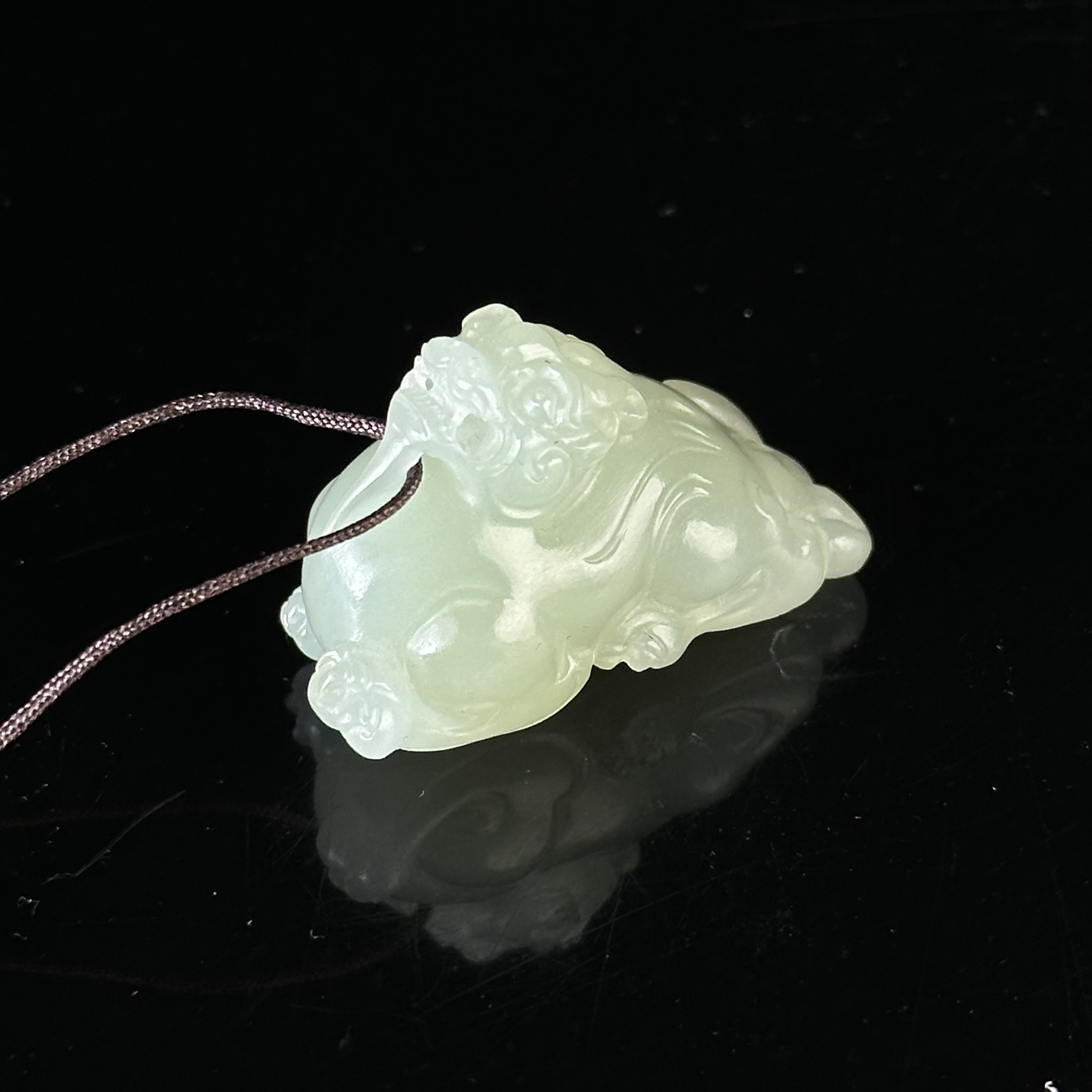 20世纪和田玉瑞兽纹佩 ZR41125021*【上海兰馨】