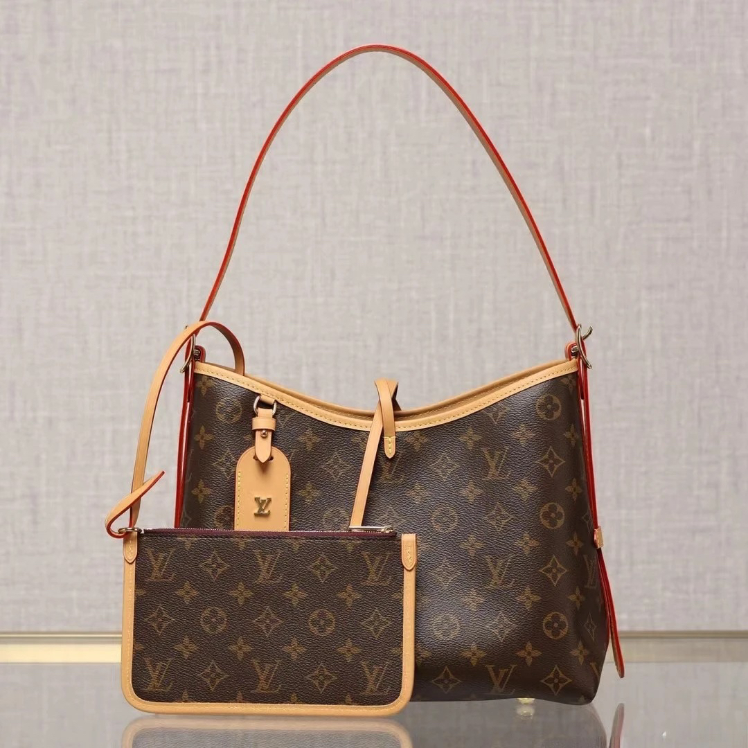 99新 LouisVuitton/路易威登 LV老花carryall单肩包 25050032-01