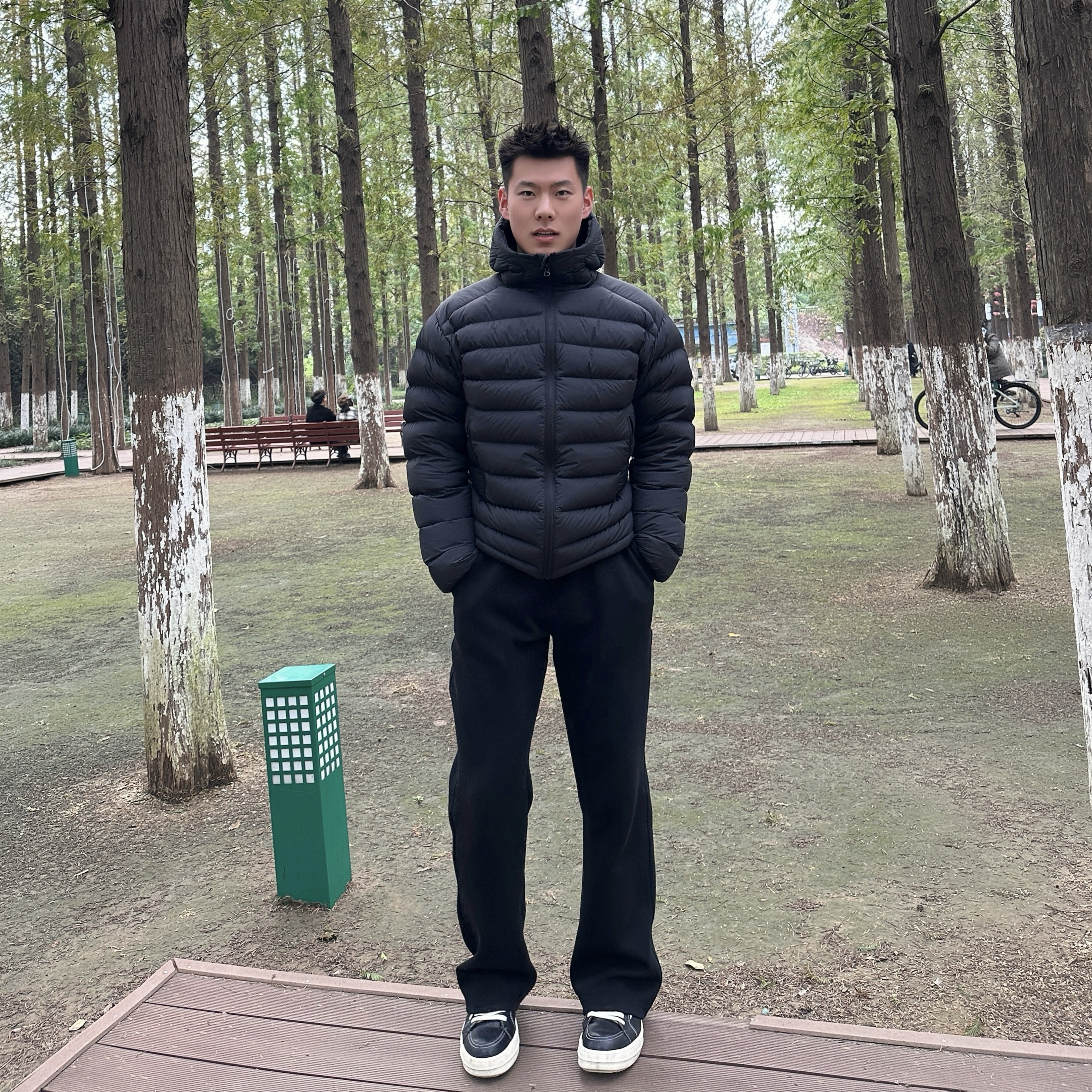 【春昂】新国标90白鸭绒排骨羽绒服连帽轻薄保暖冬季户外运动外套