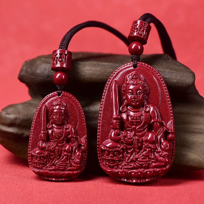 含辰砂工艺品朱砂正品《八大守护经典款》男女款高含量吊坠挂件