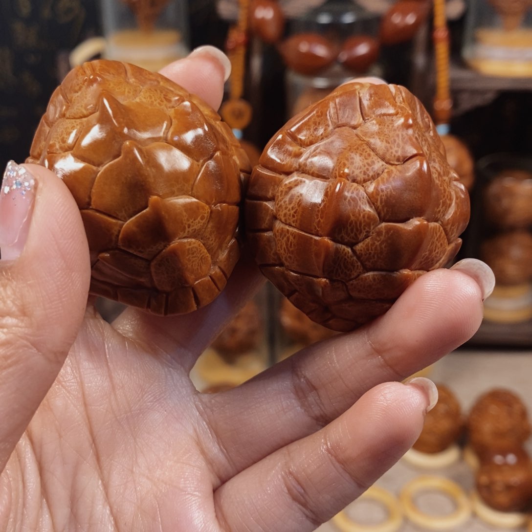 橄榄核吊坠@****@42富甲一对088