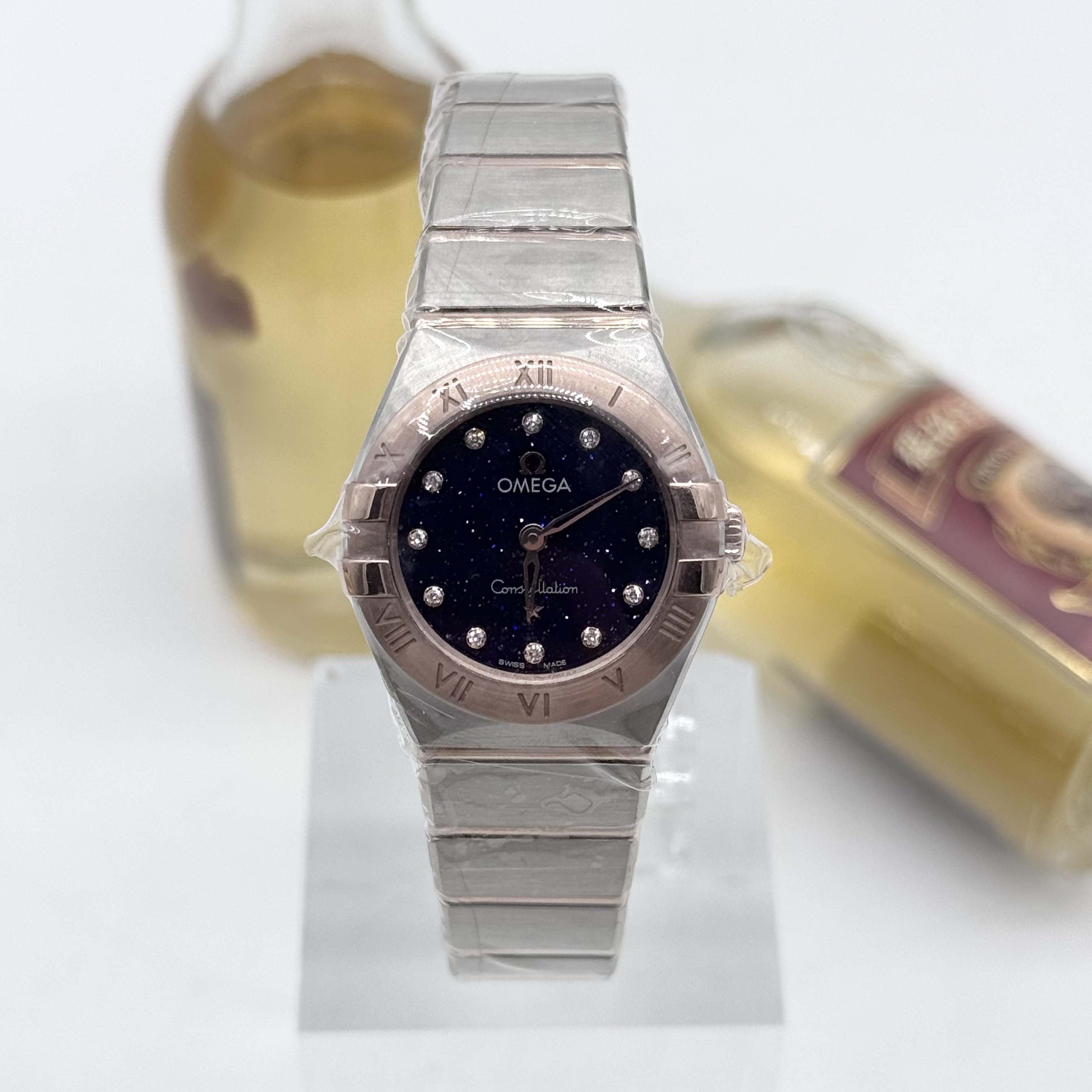 99新 Omega/欧米茄 星座 石英机芯 精钢+Sedna18K金 25mm 24全