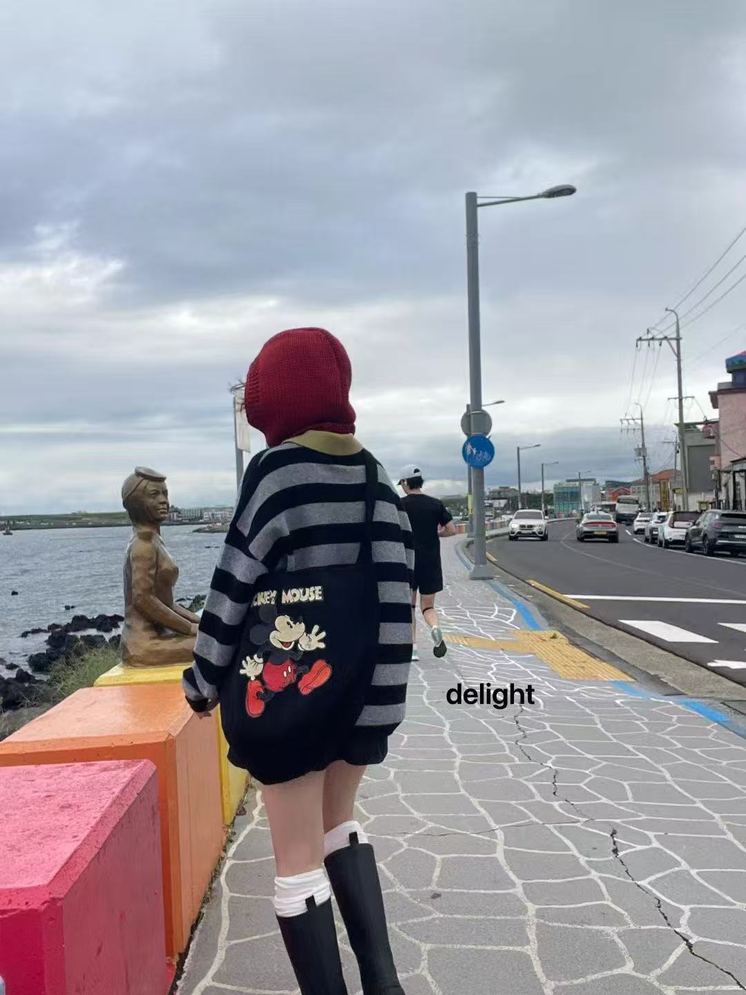 东大门米奇单肩斜挎两用包