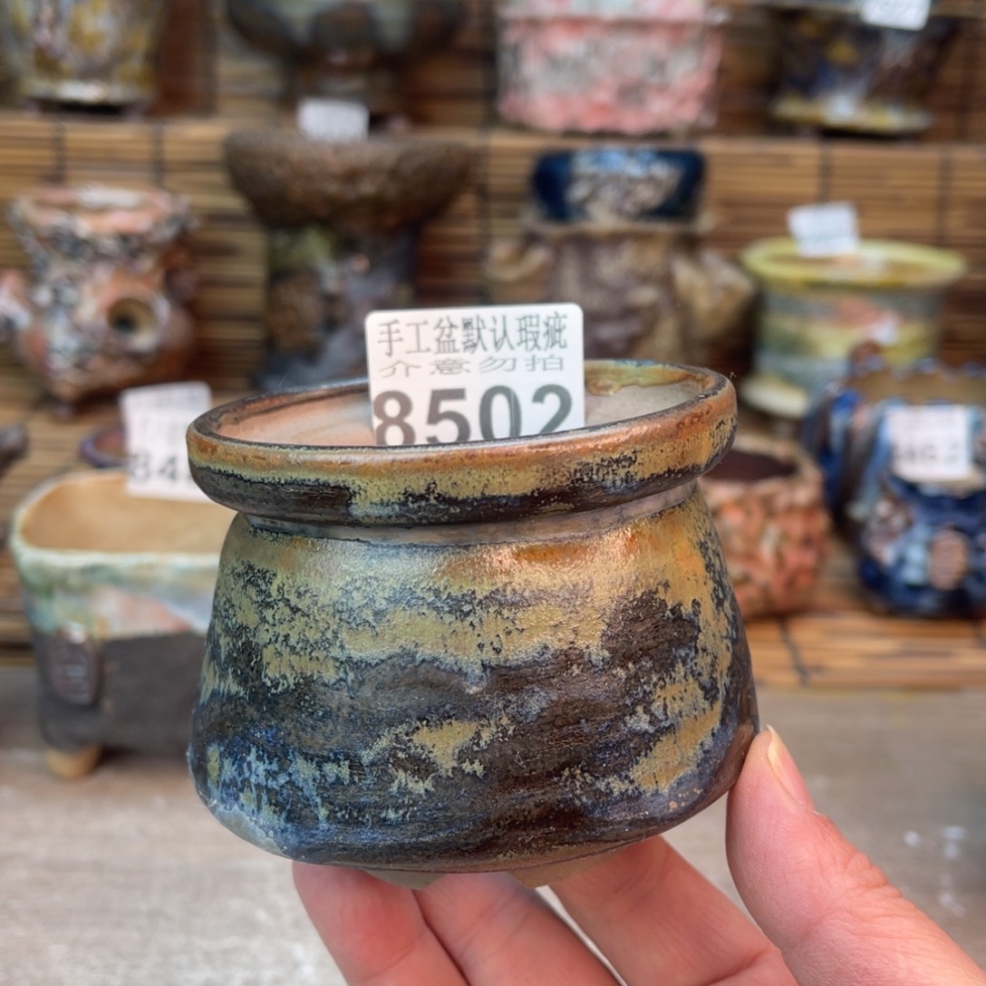 手工花盆默认瑕疵完美者勿拍