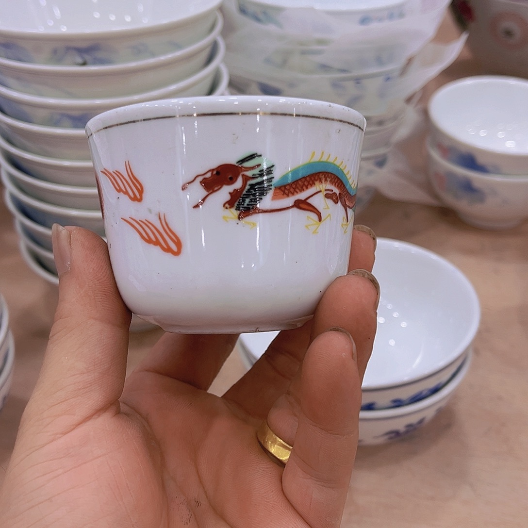 东***篱小杯子小杯子四只四只微瑕