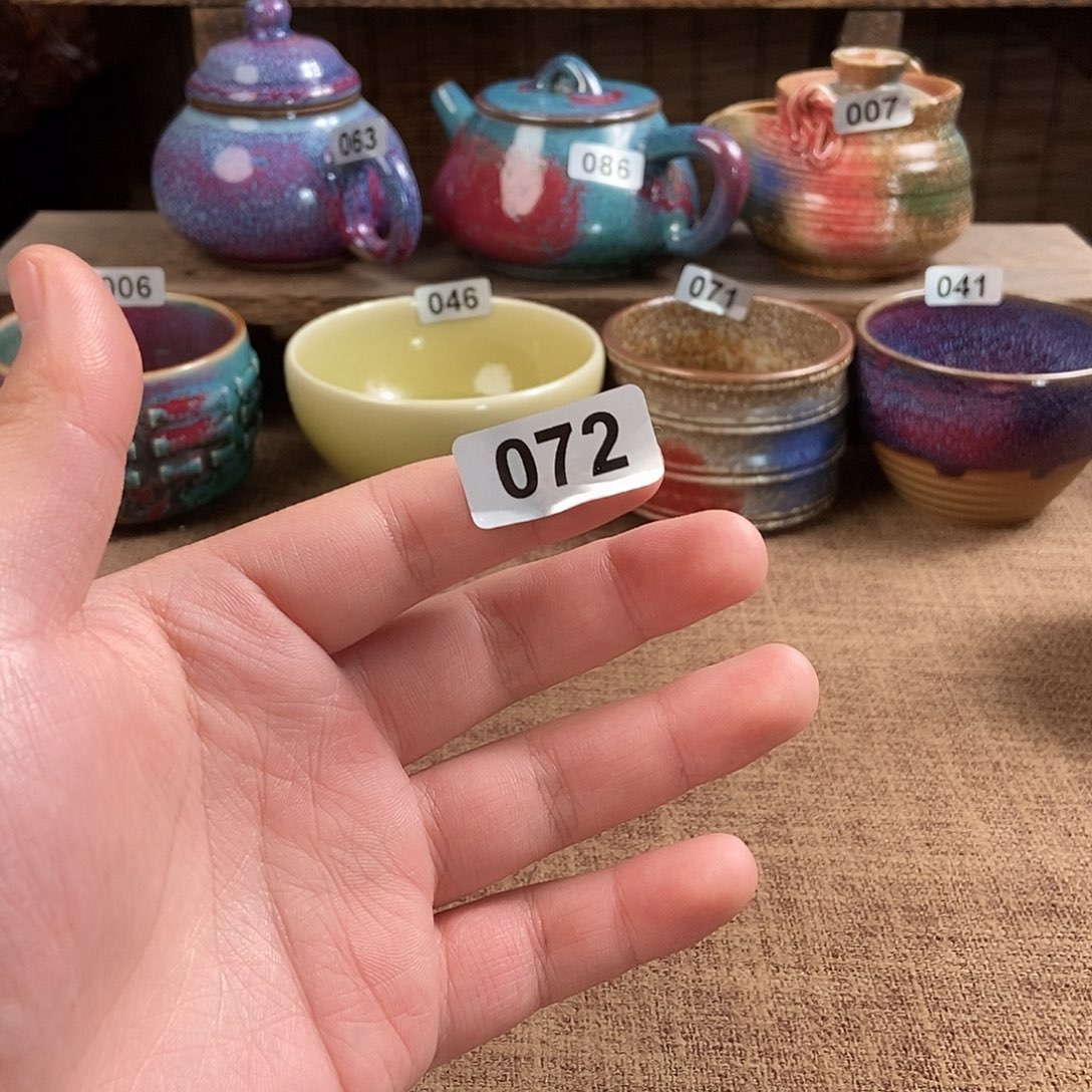 太***空瓷片钧瓷茶壶茶具