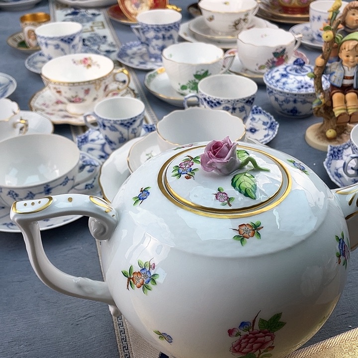 中古欧瓷瓷器小房子