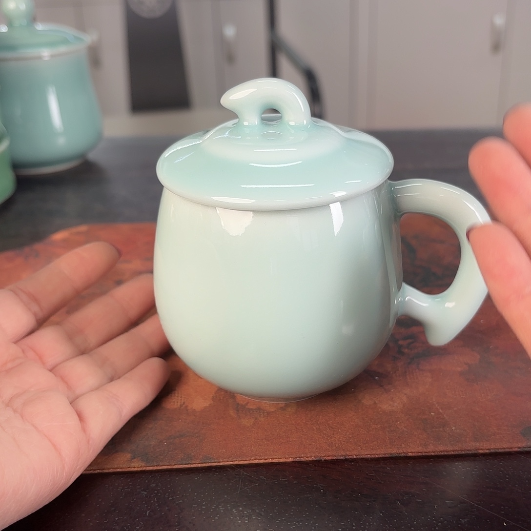 龙泉云间青瓷小米茶器