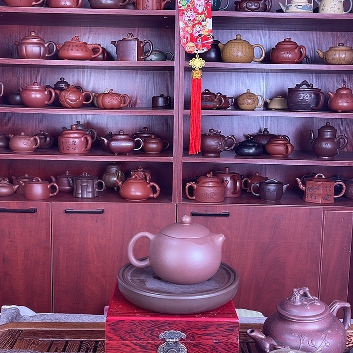 椿***茶壶紫砂四号底槽清西施全手工紫砂壶