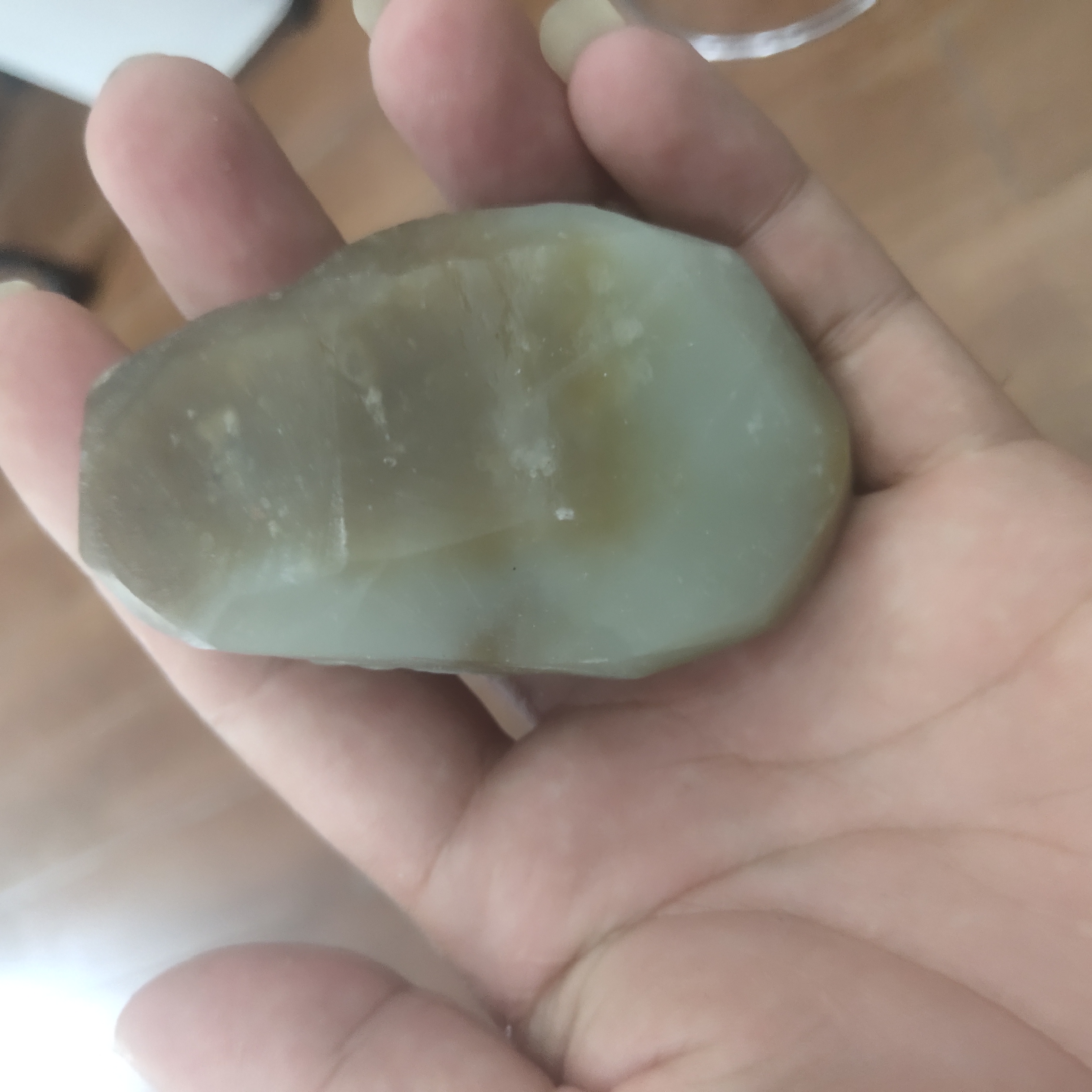 和田玉且末料手把件料子