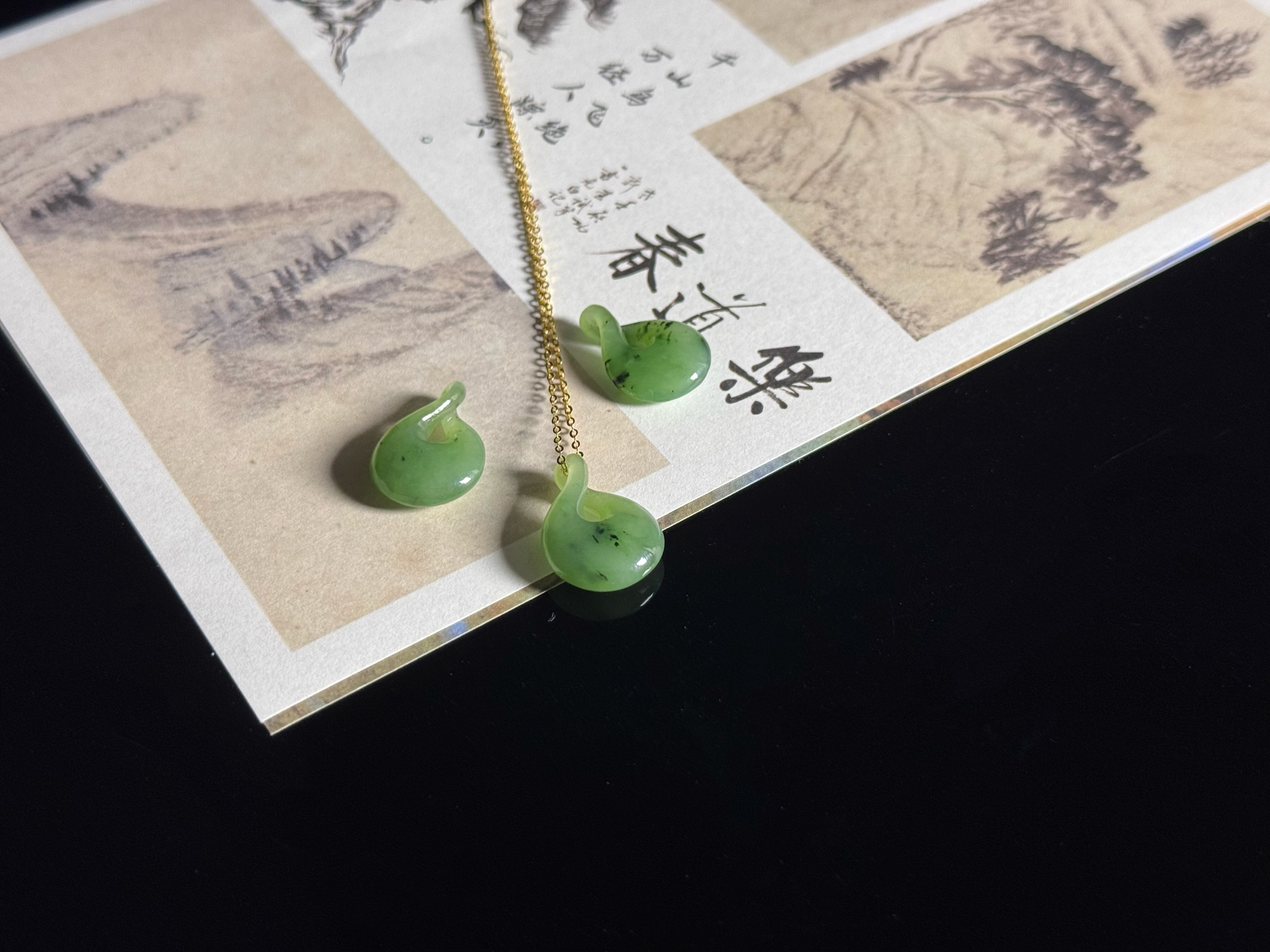 无限发（20）| 俄罗斯碧玉 时来运转吊坠约20*14*5.6mm-多样性发一