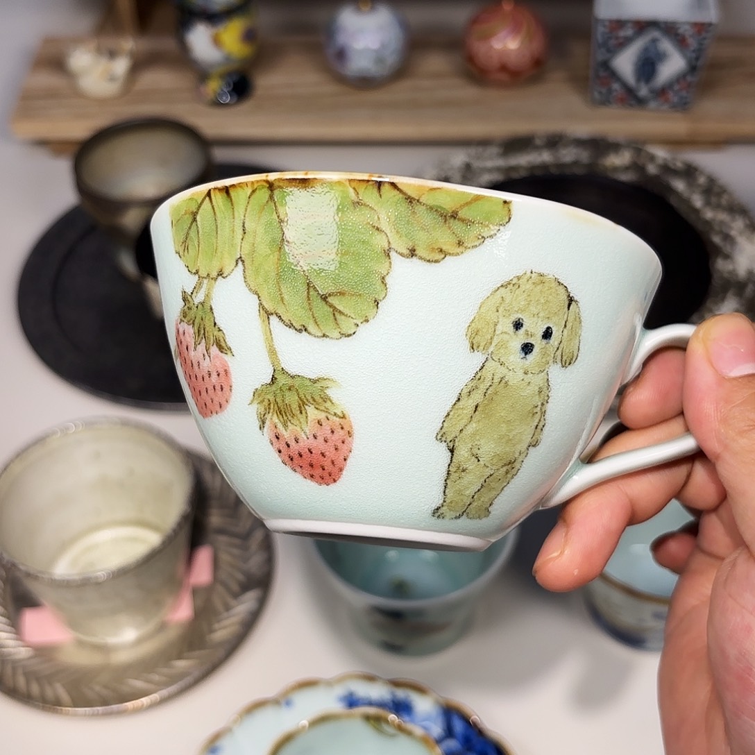 陶Chico 草莓狗狗汤马克杯
