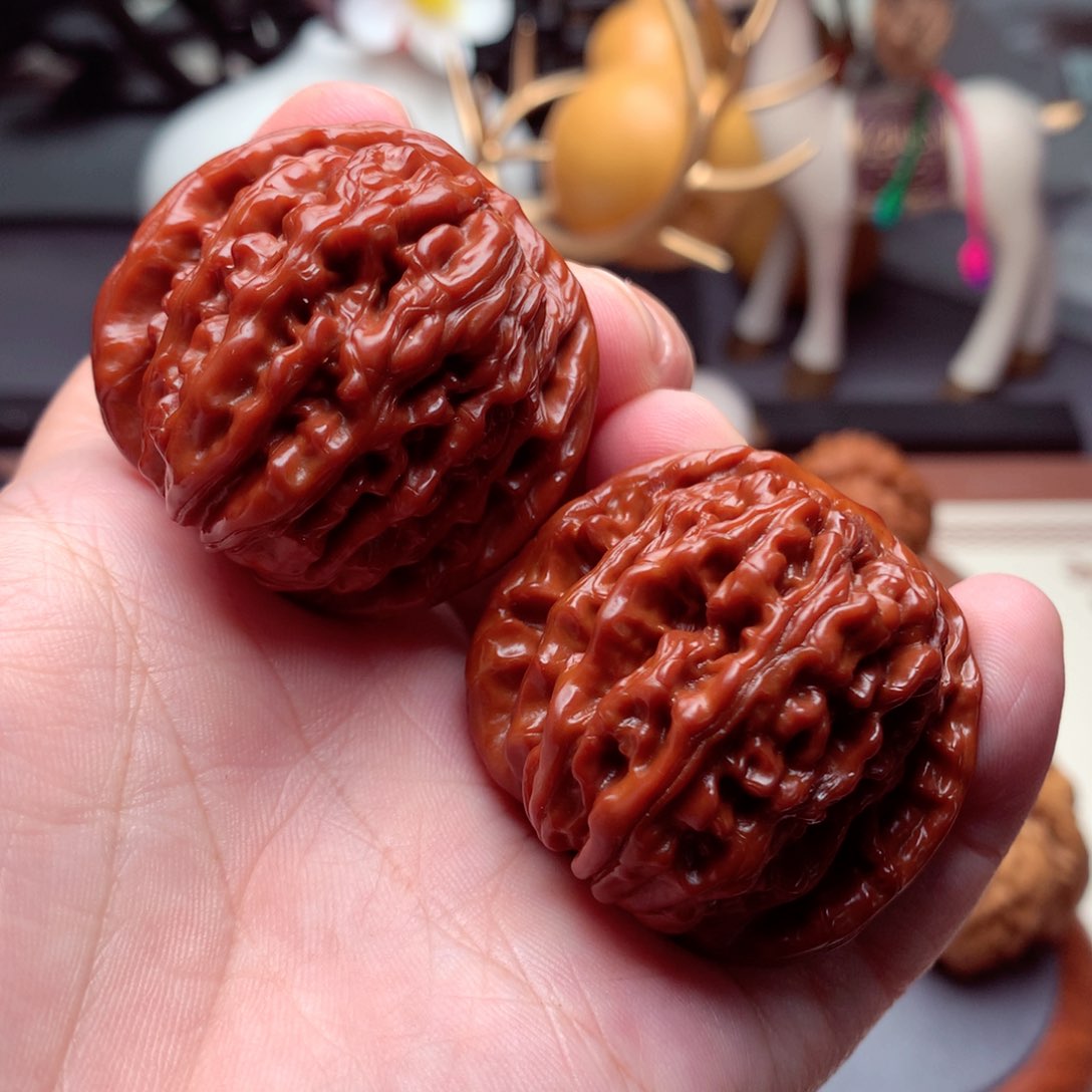 文玩核桃把件老四座楼  1号