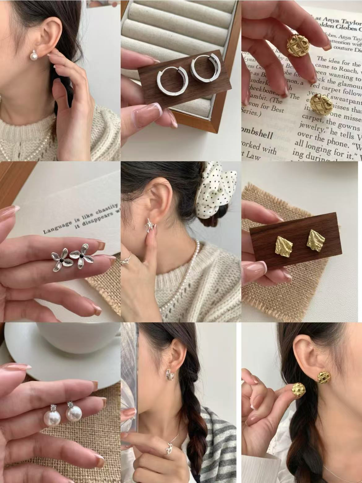 钛钢锆石项链 铜合金项链手链【过款】耳饰百搭时尚复古首饰