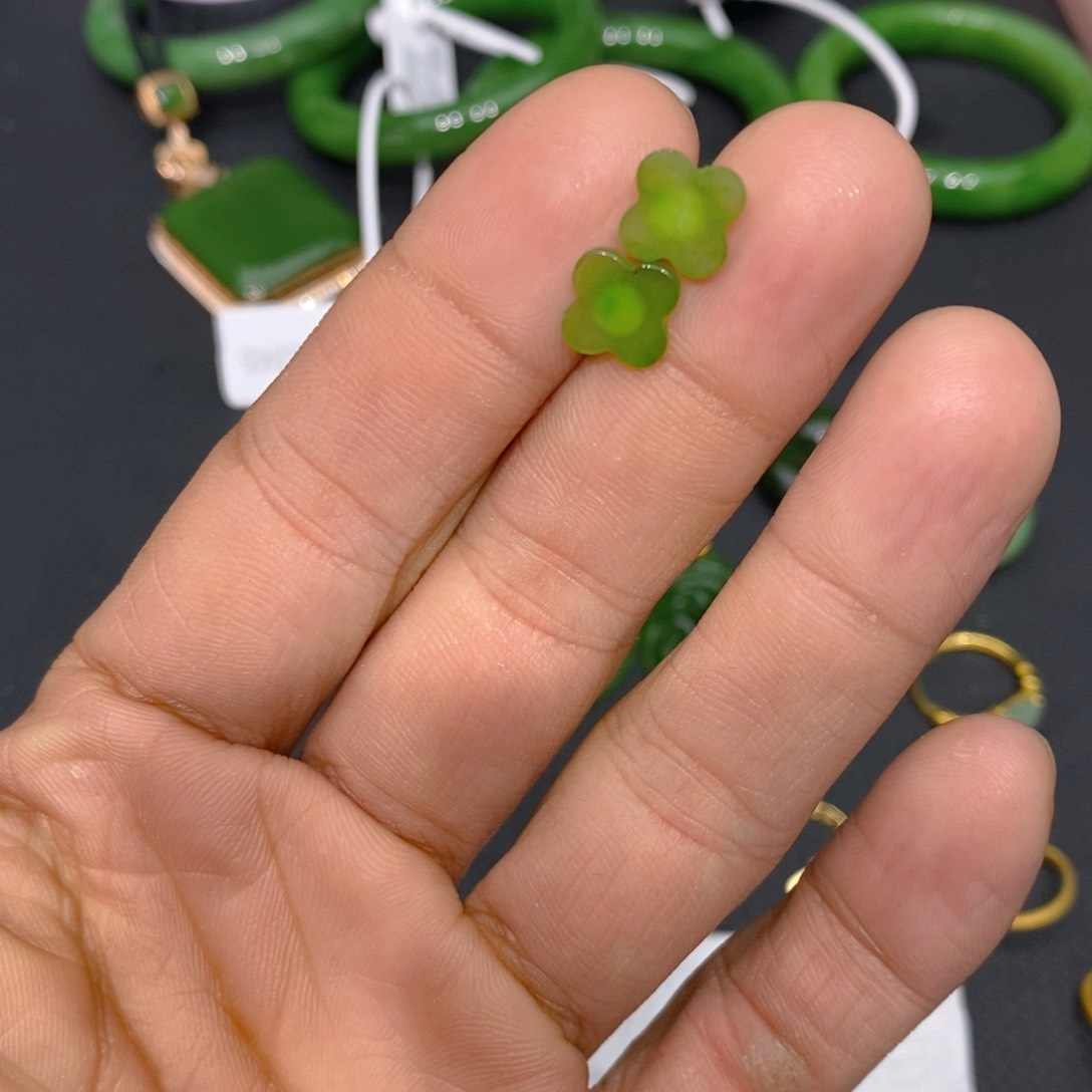 和田玉（碧玉）颈饰银S925镶嵌