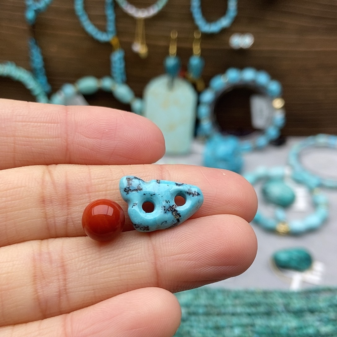 南红玛瑙未镶嵌扣子