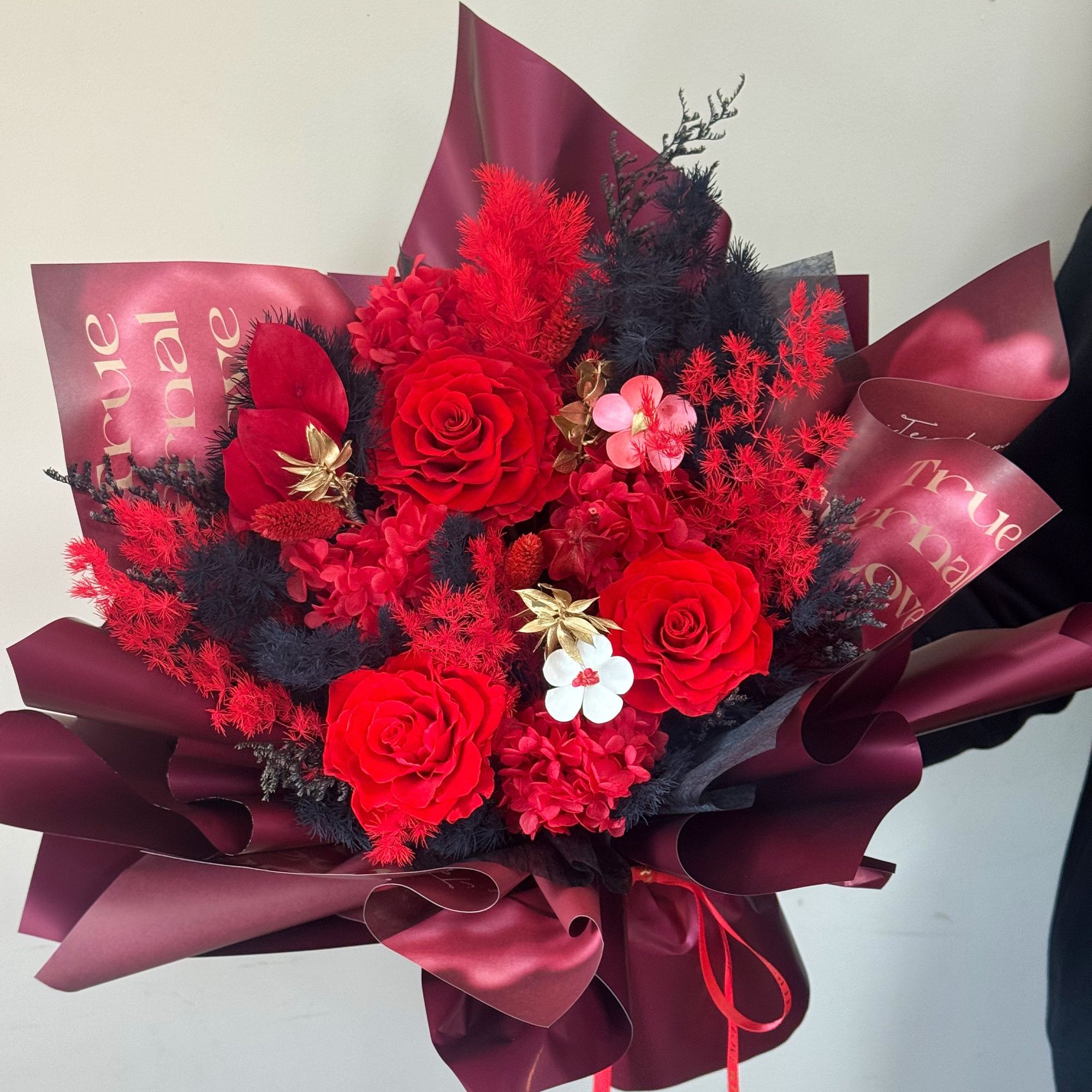 真花永生花花束送闺蜜送朋友送女朋友居家摆件